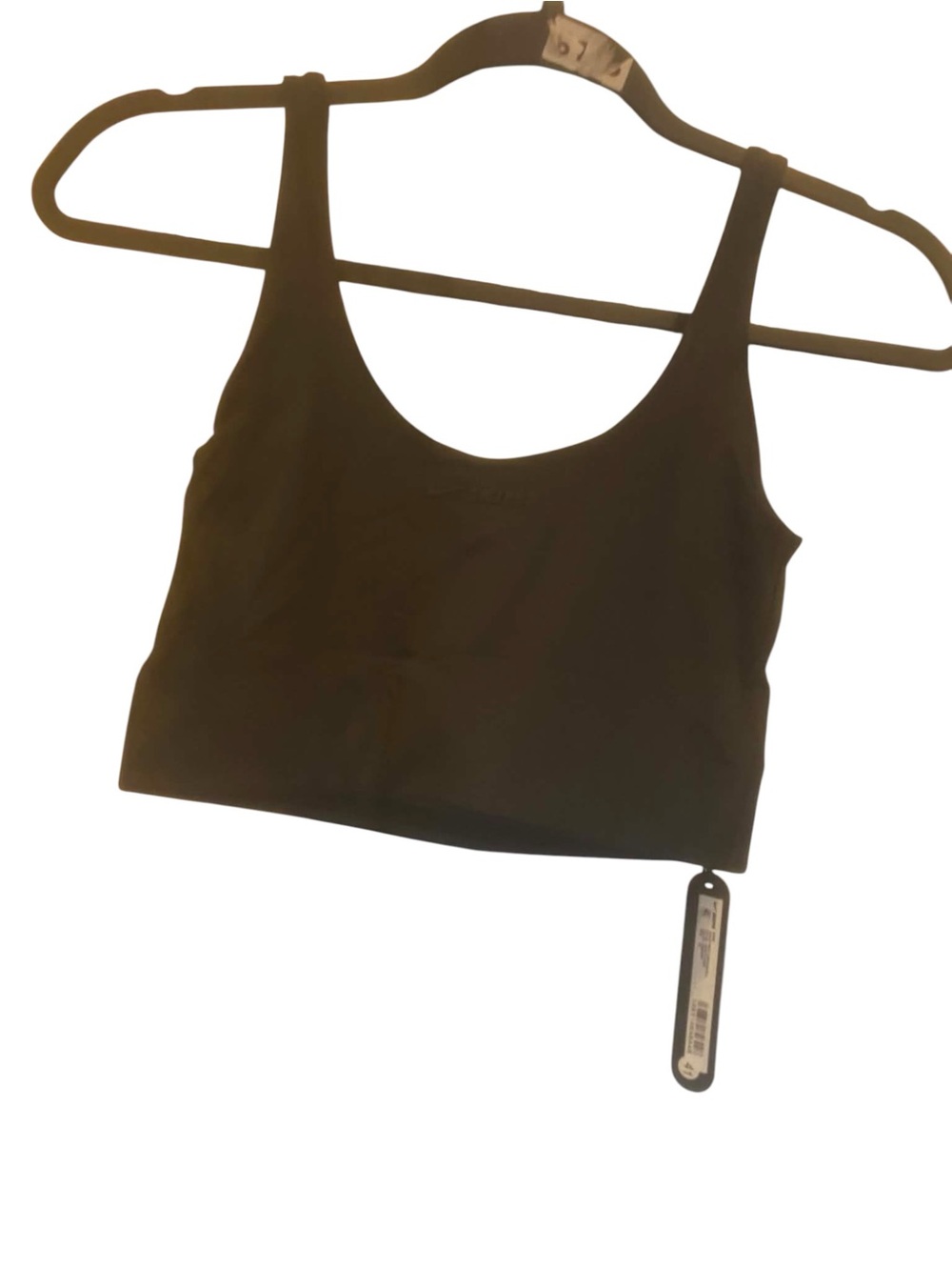 NWT Skims/Nike Scoop Neck Longline Bra OBSIDIAN Size XS